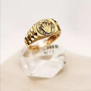 انگشتر مردانه طرح تاج 2